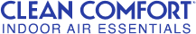 Clean Comfort logo featuring a modern design with soothing colors, representing comfort and cleanliness in home environments