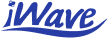 Iwave logo displayed in blue, featuring a modern design with stylized lettering and a clean, professional appearance.