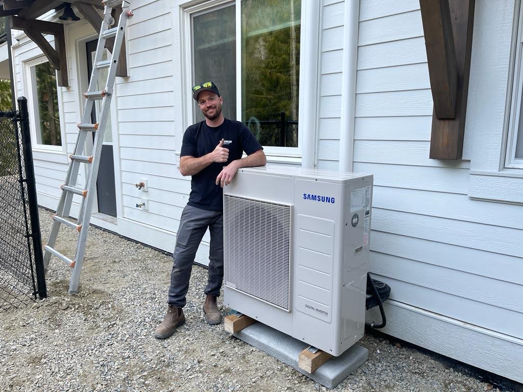 Ductless mini split multizone AC Installation