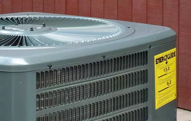 SEER Rating Label on an AC